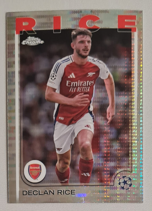 Declan Rice- 2025 Topps Chrome FC Arsenal #53 Pulstar Refractor