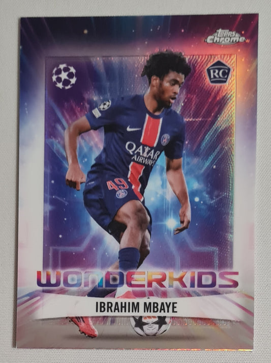 Ibrahim Mbaye - 2025 Topps Chrome PSG (RC) Wonderkids #WK-4