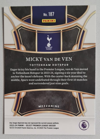 Micky van de Ven - 2023/24 Panini Select Premier League Soccer Tottenham #187