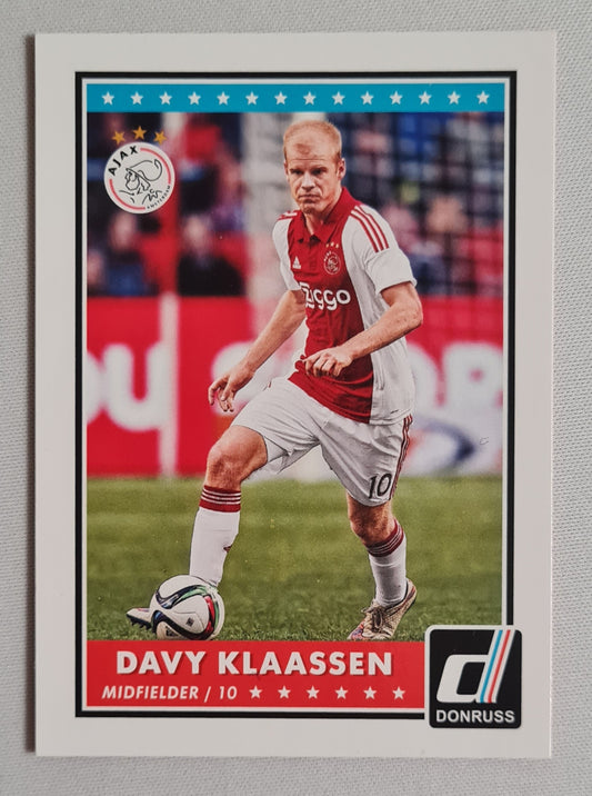 Davy Klaassen - 2015 Panini Donruss AFC Ajax #100