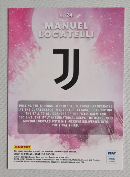 Manuel Locatelli - 2022/23 Panini Donruss Soccer Zero Gravity - Juventus FIFA #24 Pink