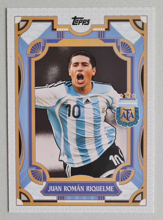 Juan Roman Riquelme - 2024 Topps Official National Team Product AFA Argentina #30