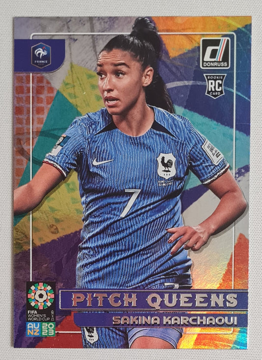 Sakina Karchaoui - 2023 Panini Donruss FIFA Women's World Cup 2023 Soccer Pitch Queens (RC) National Team France #10