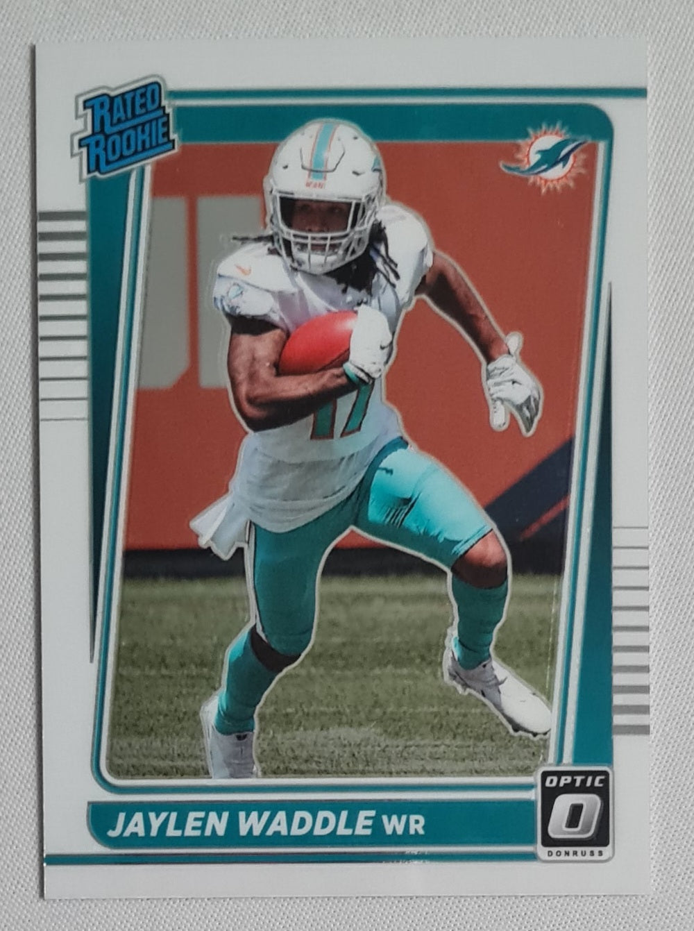 Jaylen Waddle - 2021 Panini Donruss Optic Football NFL Dolphins Rated Rookie #208