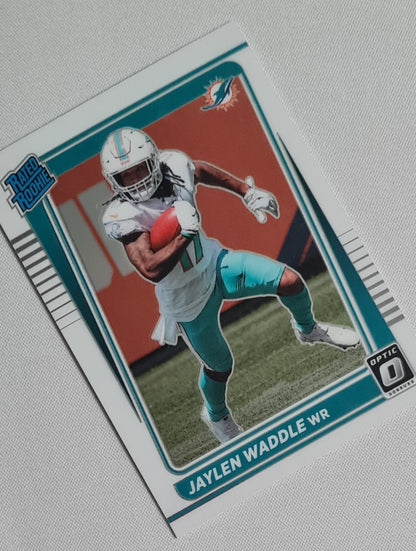 Jaylen Waddle - 2021 Panini Donruss Optic Football NFL Dolphins Rated Rookie #208