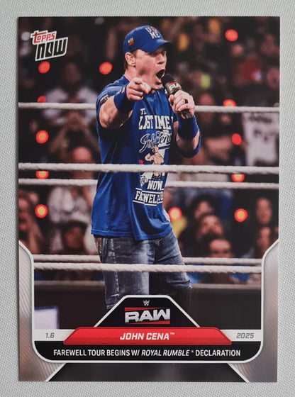John Cena - 2025 Topps Now WWE Wrestling RAW #4