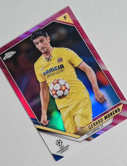 Gerard Moreno - 2022 Topps Chrome Champions League Villarreal CF #23 /175 Pink