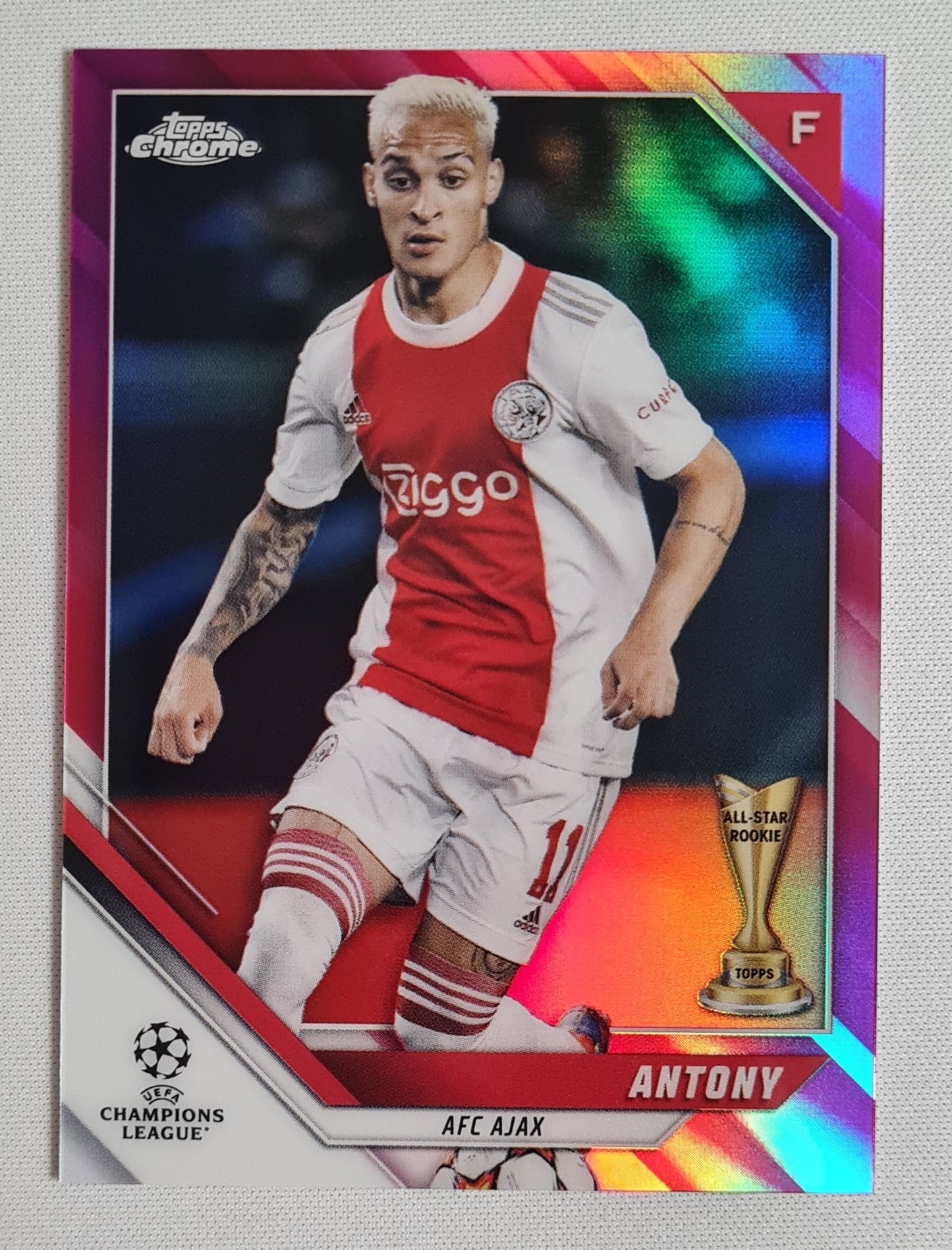 Antony - 2022 Topps Chrome Champions League AFC Ajax #31 /175 Pink