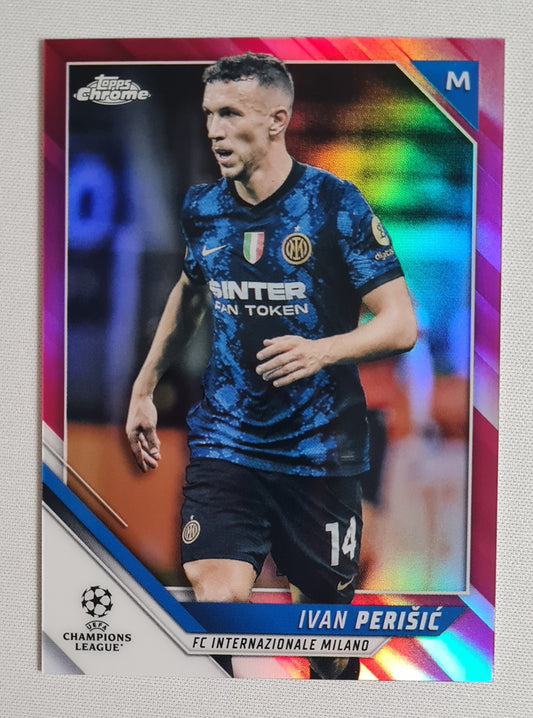 Ivan Perisic - 2022 Topps Chrome Champions League FC Internazionale Milano #158 /175 Pink
