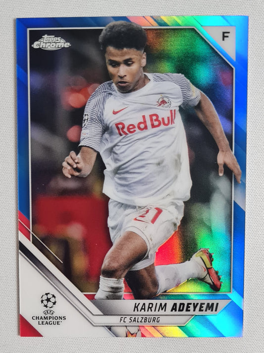 Karim Adeyemi - 2022 Topps Chrome Champions League FC Salzburg #145 /150 Blue
