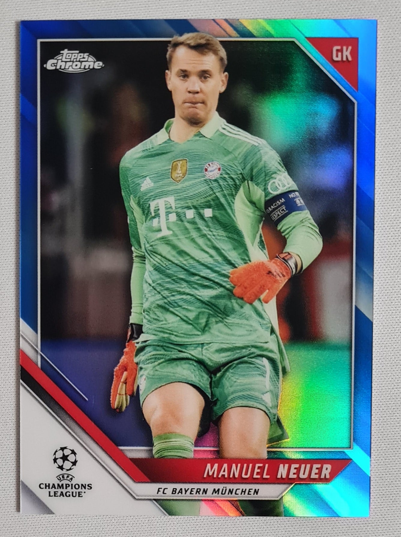 Manuel Neuer - 2022 Topps Chrome Champions League FC Bayern Munchen #159 /150 Blue