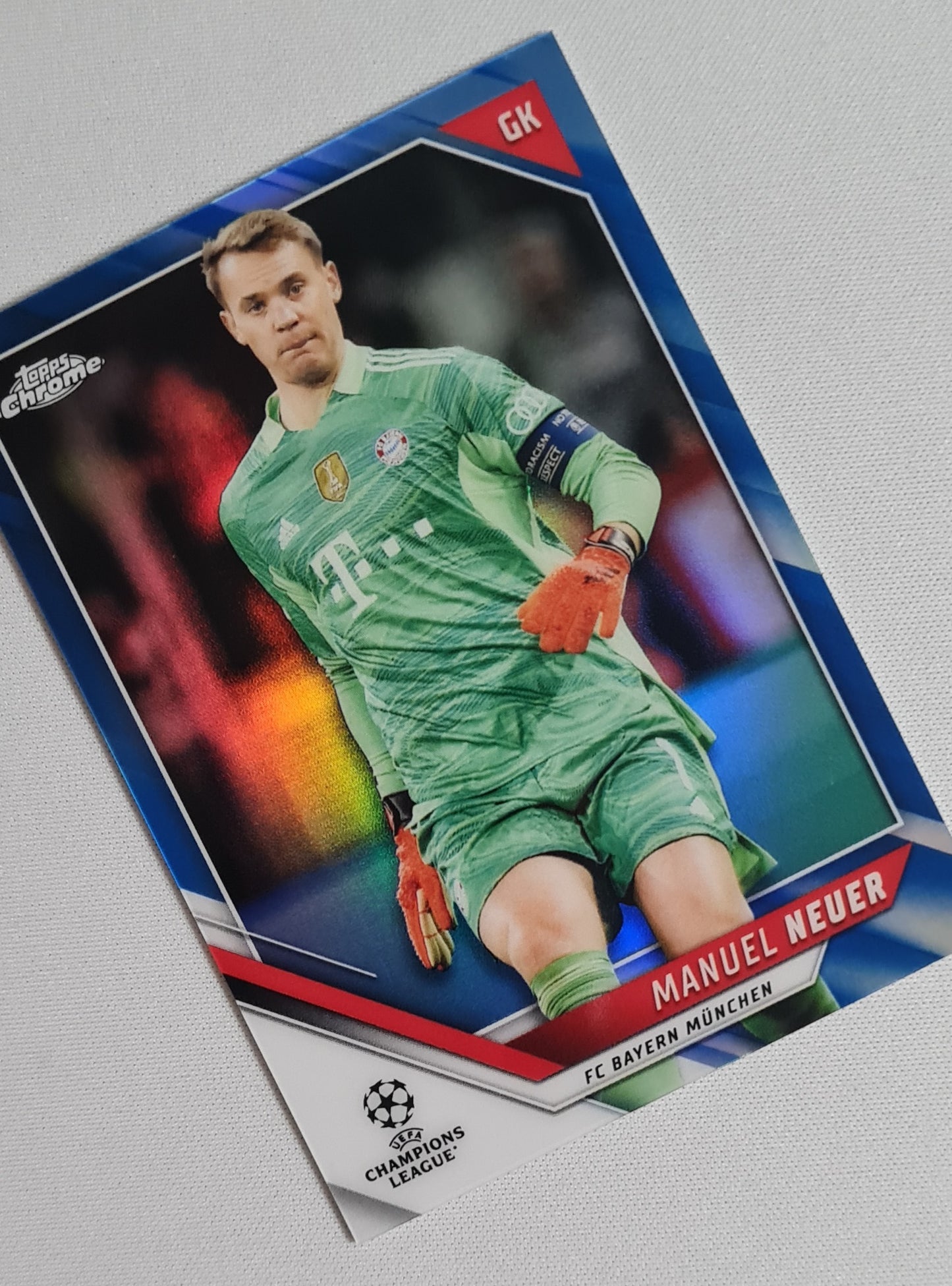 Manuel Neuer - 2022 Topps Chrome Champions League FC Bayern Munchen #159 /150 Blue