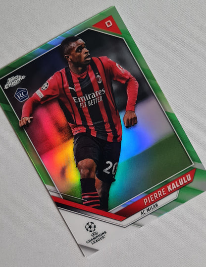 Pierre Kalulu - 2022 Topps Chrome Champions League AC Milan #67 /99 Green