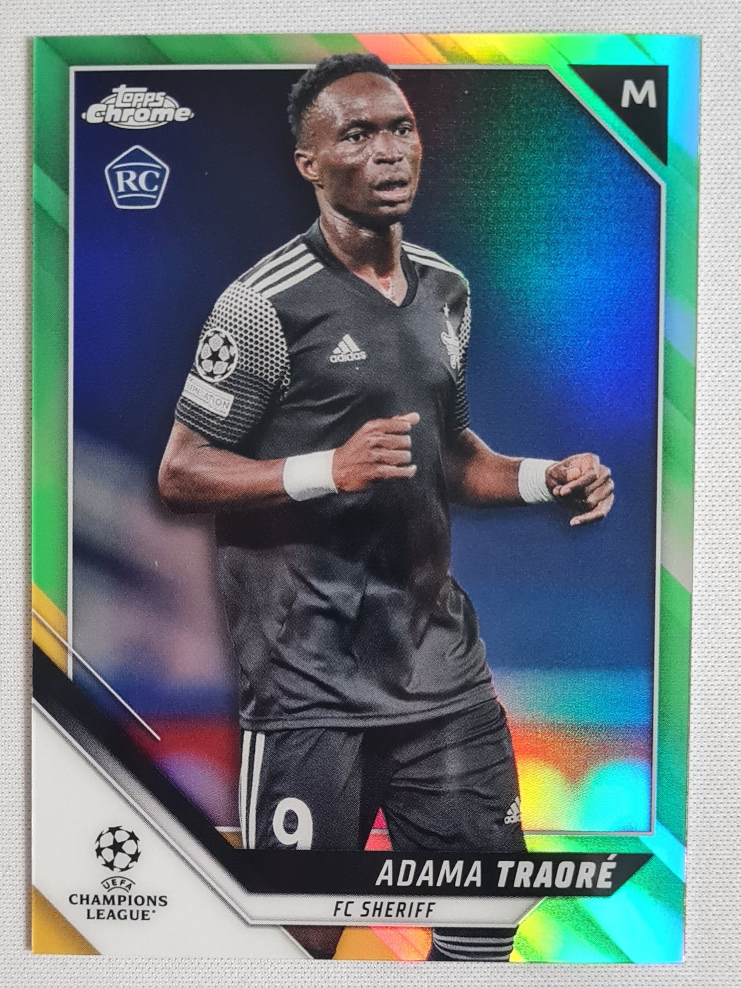 Adama Traore - 2022 Topps Chrome Champions League (RC) FC Sheriff #65 /99 Green