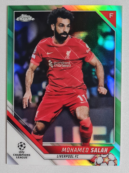 Mohamed Salah - 2022 Topps Chrome Champions League Liverpool FC #21 /99 Green