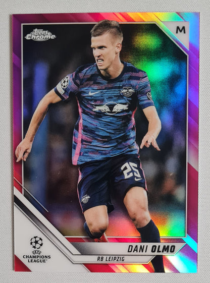 Dani Olmo - 2022 Topps Chrome Champions League RB Leizig #141 /175 Pink