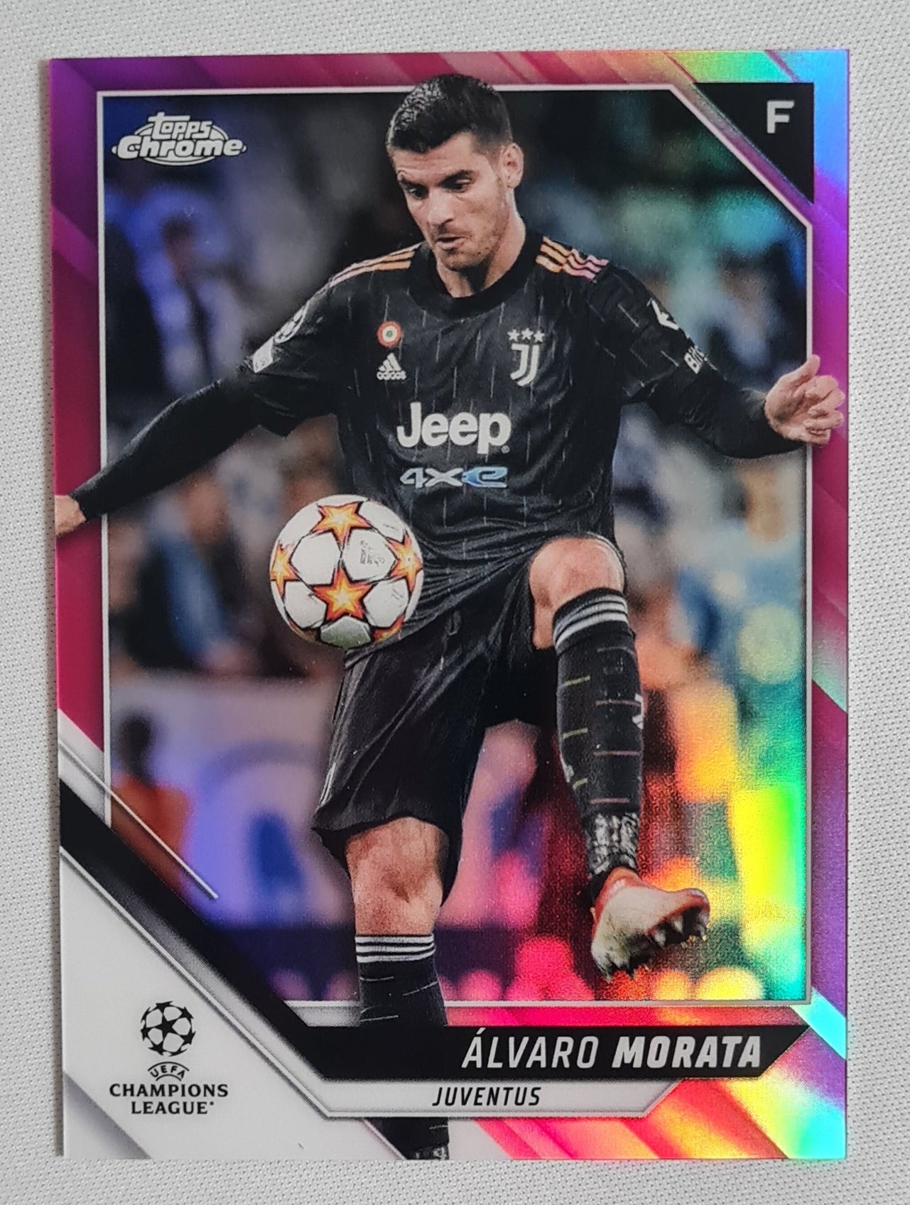 Alvaro Morata - 2022 Topps Chrome Champions League Juventus #101 /175 Pink