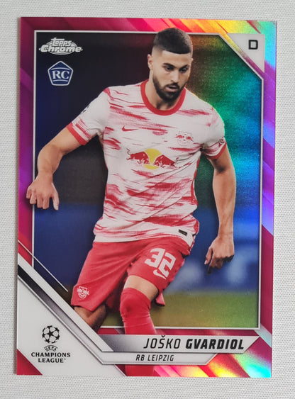 Josko Gvardiol - 2022 Topps Chrome Champions League RB Leipzig #80 /175 Pink