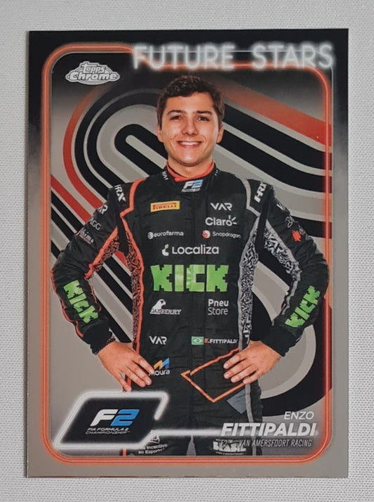 Enzo Fittipaldi - 2024 Topps Chrome Racing Future Stars F2 #39