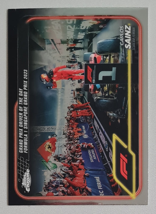 Carlos Sainz - 2024 Topps Chrome Racing F1 Scuderia Ferrari #173