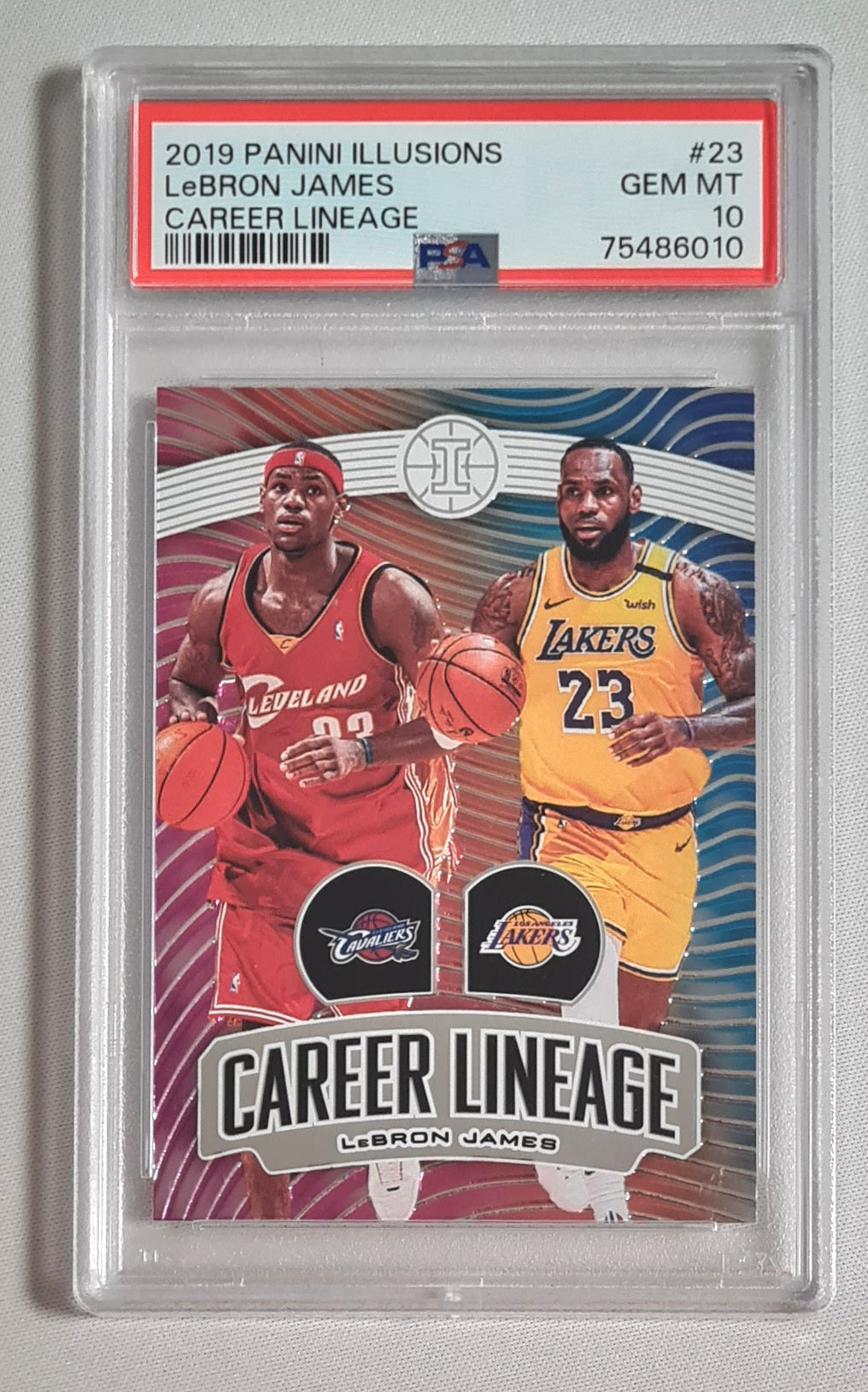 LeBron James - 2019 Panini Illusions Career Lineage #23 PSA 10 GEM MINT