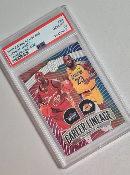 LeBron James - 2019 Panini Illusions Career Lineage #23 PSA 10 GEM MINT
