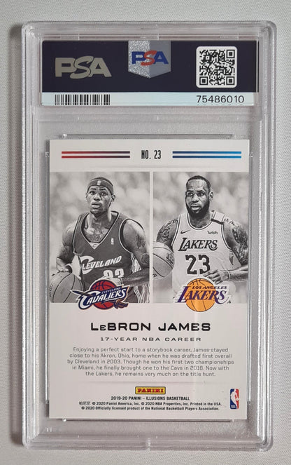 LeBron James - 2019 Panini Illusions Career Lineage #23 PSA 10 GEM MINT