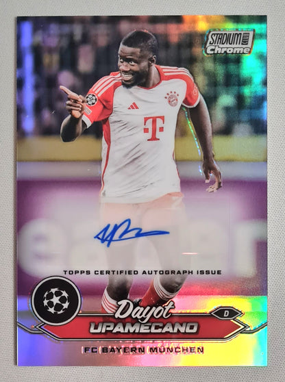 Dayot Upamecano - 2024 Topps Chrome FC Bayern Munchen #CA-DU /Auto