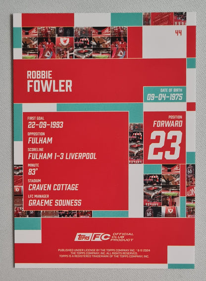 Robbie Fowler - 2024 Topps Official Club Product Liverpool F.C. #44 /250