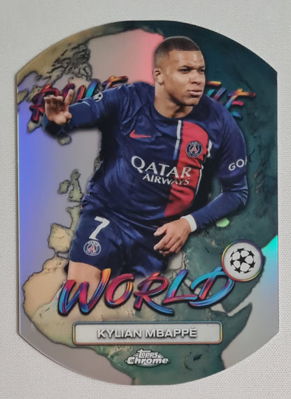 Kylian MBappe - 2024 Topps PSG Paris Saint Germain #RTW-1 Die Cut Refractor