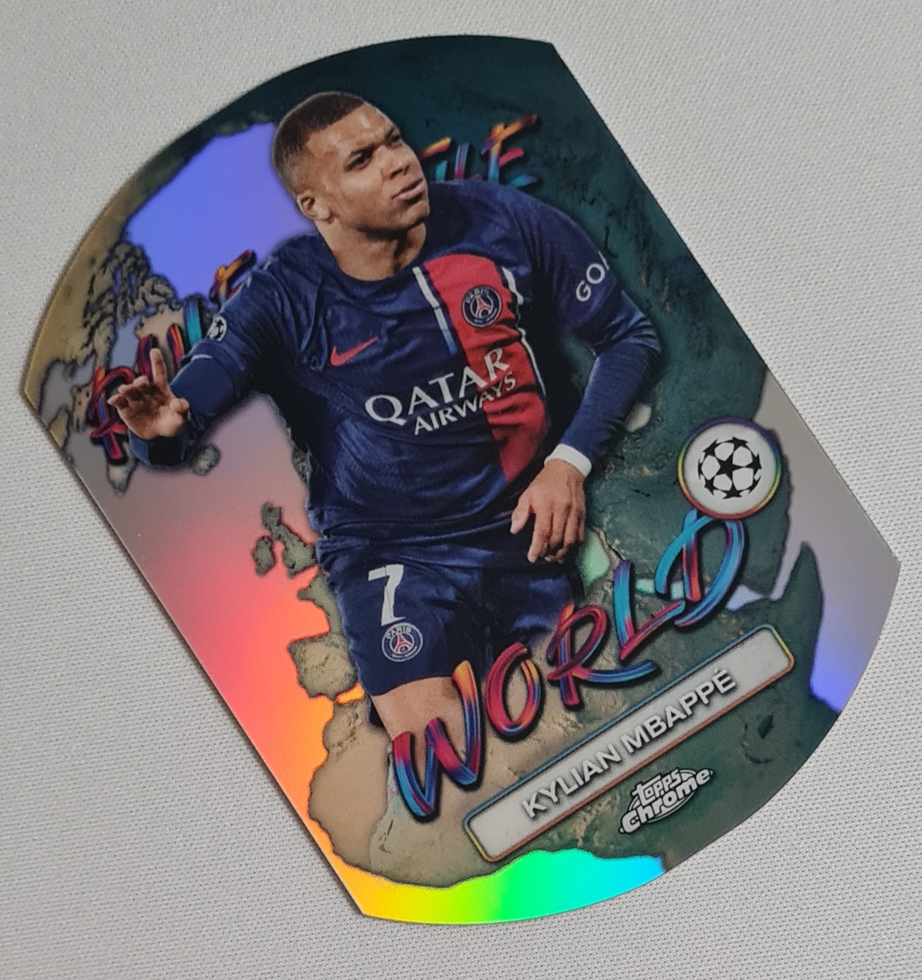 Kylian MBappe - 2024 Topps PSG Paris Saint Germain #RTW-1 Die Cut Refractor