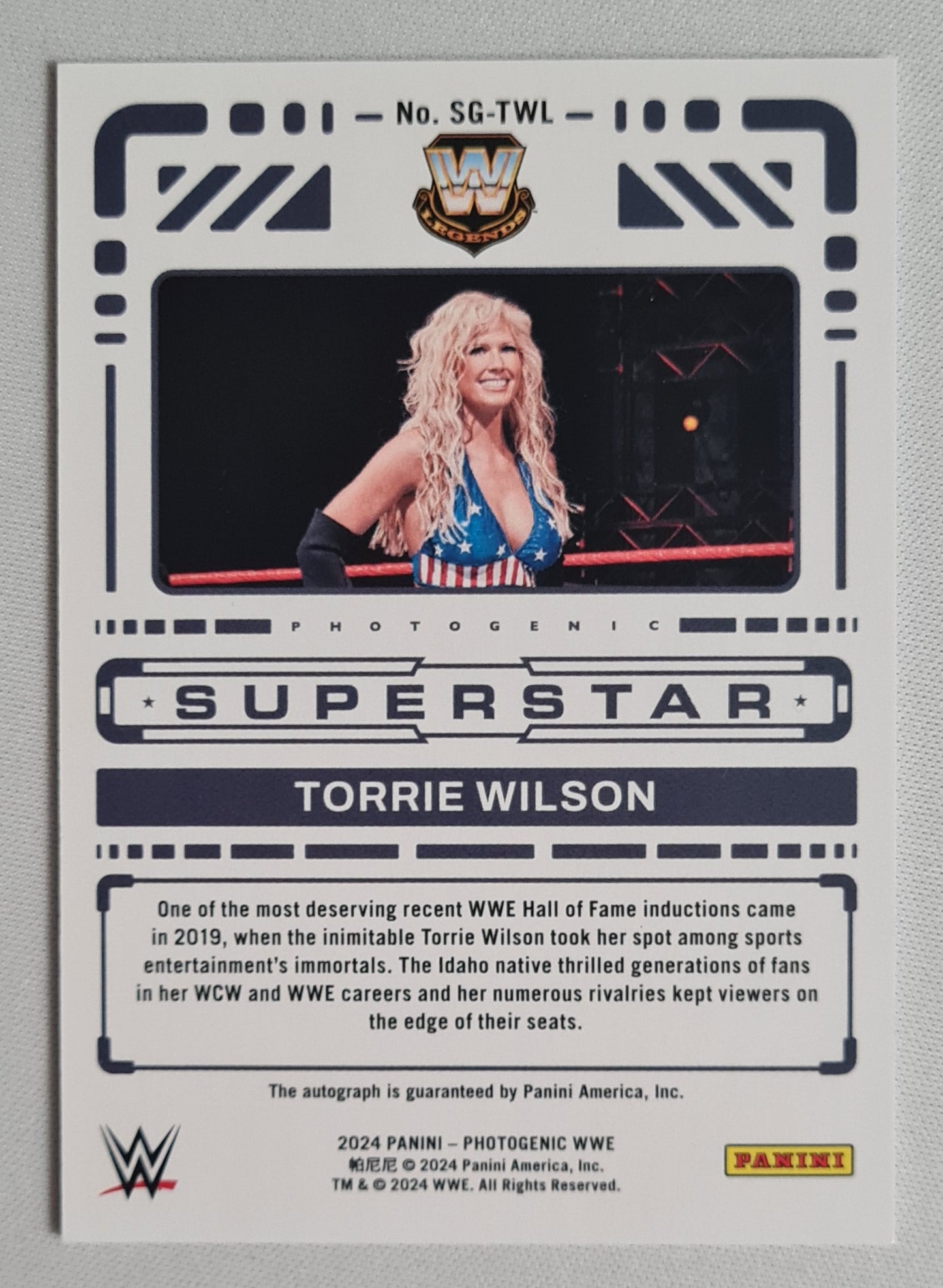 Torrie Wilson - 2024 Panini Photogenic WWE Legends #SG-TWL /Auto