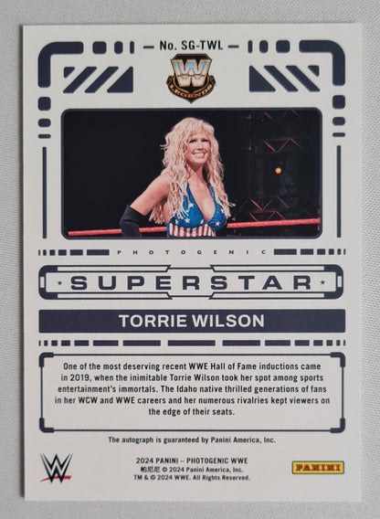 Torrie Wilson - 2024 Panini Photogenic WWE Legends #SG-TWL /Auto