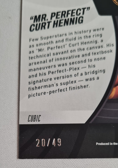 "Mr Perfect" Curt Hennig - 2023 Panini Revolution WWE Finisher #6 /49
