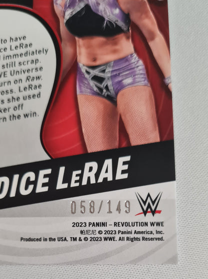 Candice LeRae - 2023 Panini Revolution WWE RAW #21 /149