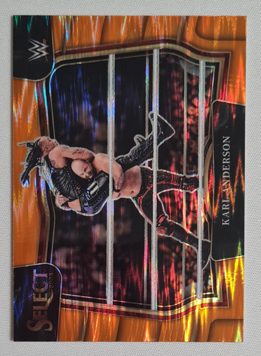 Karl Anderson - 2023 Panini Select WWE RAW Prizm #279 Ringside Orange Flash Prizm