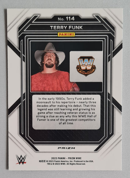 Terry Funk - 2023 Panini Prizm WWE #114 Cracked Ice
