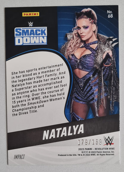 Natalya - 2023 Panini Revolution WWE Smack Down #68 /199