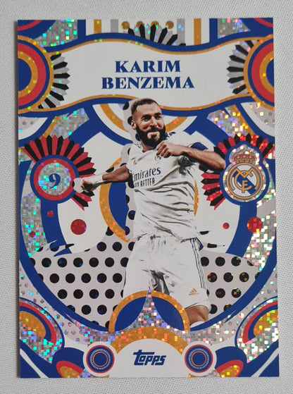 Karim Benzema - 2025 Topps Real Madrid Team Set Flamenco #34 Speckle