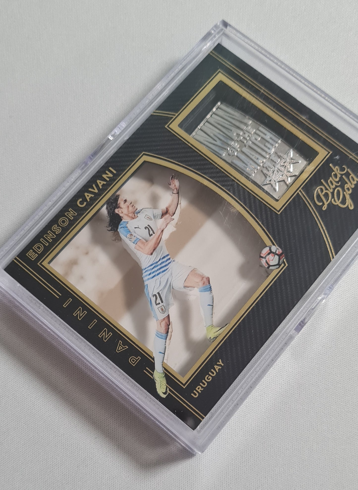 Edinson Cavani - 2016/17 Panini Black Gold Soccer AUF National Team Argentinia #MM-EC Man of the Match BAR !