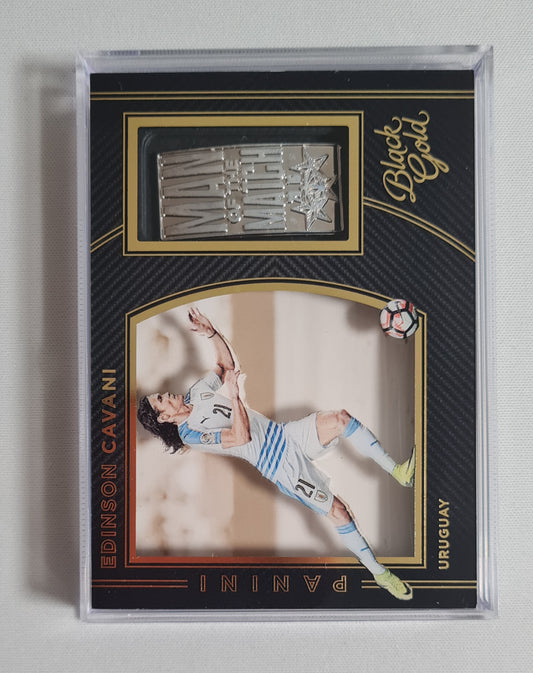 Edinson Cavani - 2016/17 Panini Black Gold Soccer AUF National Team Argentinia #MM-EC Man of the Match BAR !