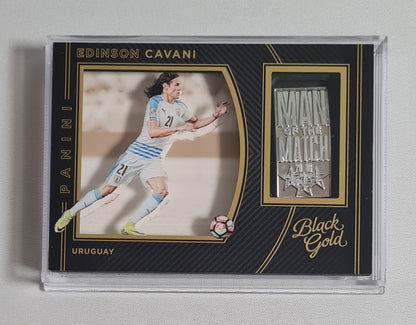 Edinson Cavani - 2016/17 Panini Black Gold Soccer AUF National Team Argentinia #MM-EC Man of the Match BAR !