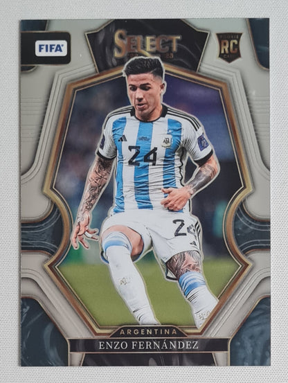 Enzo Fernandez - 2022/23 Panini Select FIFA Soccer Argentina #47 Mezzanine
