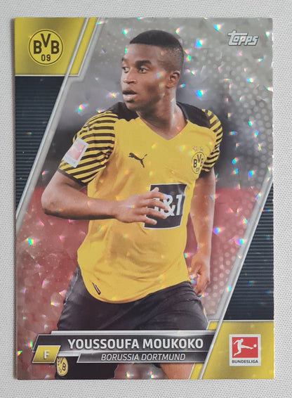Youssoufa Moukoko - 2022 Topps BVB09 - Borussia Dortmund #51 Speckle Foil