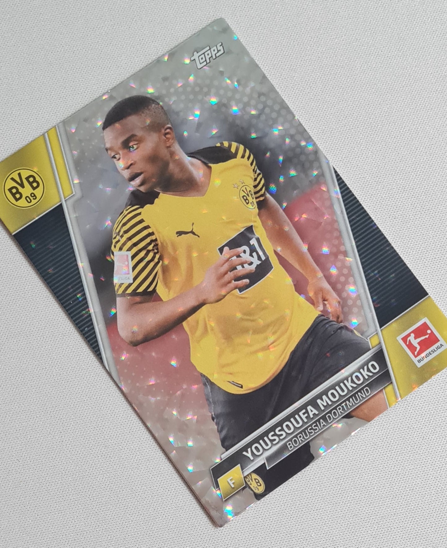Youssoufa Moukoko - 2022 Topps BVB09 - Borussia Dortmund #51 Speckle Foil