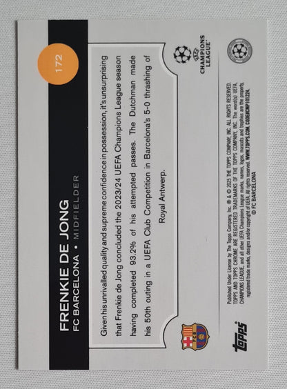 Frenkie de Jong - 2025 Topps Chrome FC Barcelona #172