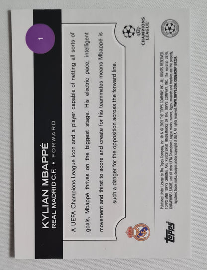 Kylian MBappe - 2025 Topps Chrome Real Madrid C.F.  #1