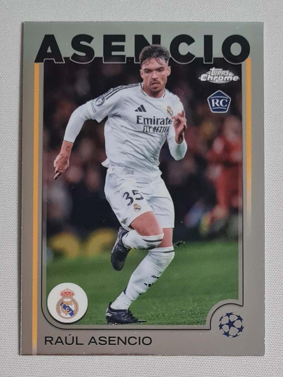 Raul Asencio - 2025 Topps Chrome Real Madrid C.F. (RC)  #186