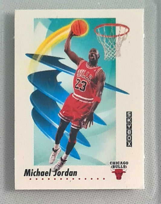 Michael Jordan - 1991 Skybox NBA Chicago Bulls - Canadian Minis #7 PSA 9 MINT