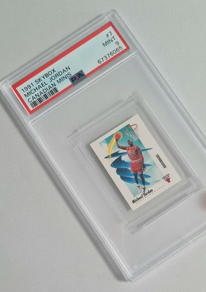 Michael Jordan - 1991 Skybox NBA Chicago Bulls - Canadian Minis #7 PSA 9 MINT